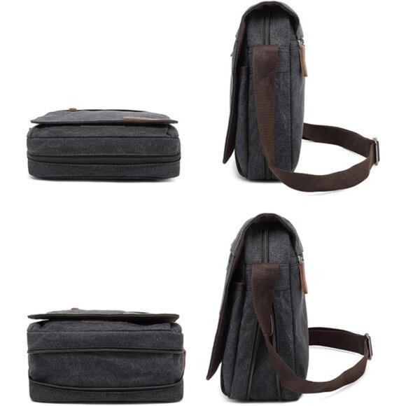 Vintage Canvas Messenger Cross body bag Shoulder bag - Picture 3 of 7